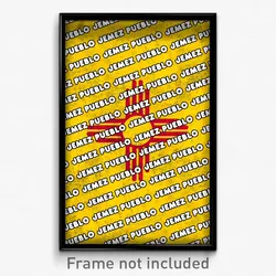 Jemez Pueblo New Mexico Poster (NM City Souvenir 11x17 Town Print)