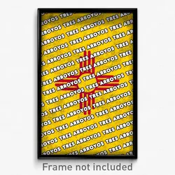 Tres Arroyos New Mexico Poster (NM City Souvenir 11x17 Town Print)