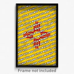 Little Walnut Village New Mexico Poster (NM City Souvenir 11x17 Town Print)