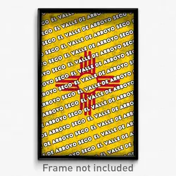 El Valle de Arroyo Seco New Mexico Poster (NM City Souvenir 11x17 Town Print)