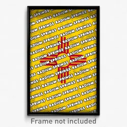 Radium Springs New Mexico Poster (NM City Souvenir 11x17 Town Print)