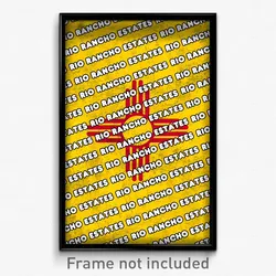 Rio Rancho Estates New Mexico Poster (NM City Souvenir 11x17 Town Print)
