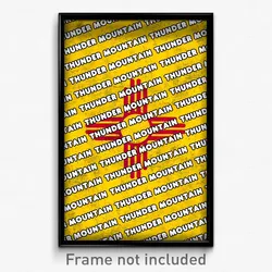 Thunder Mountain New Mexico Poster (NM City Souvenir 11x17 Town Print)