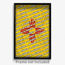 La Huerta New Mexico Poster (NM City Souvenir 11x17 Town Print)