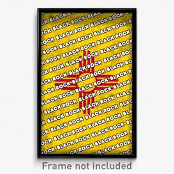Black Rock New Mexico Poster (NM City Souvenir 11x17 Town Print)