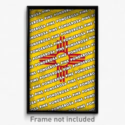 Ponderosa Pine New Mexico Poster (NM City Souvenir 11x17 Town Print)