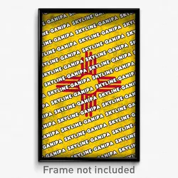 Skyline-Ganipa New Mexico Poster (NM City Souvenir 11x17 Town Print)