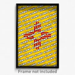 Alamo New Mexico Poster (NM City Souvenir 11x17 Town Print)