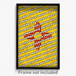 Rock Springs New Mexico Poster (NM City Souvenir 11x17 Town Print)