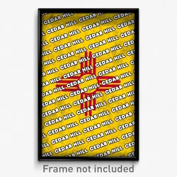 Cedar Hill New Mexico Poster (NM City Souvenir 11x17 Town Print)
