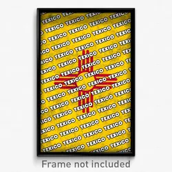 Texico New Mexico Poster (NM City Souvenir 11x17 Town Print)