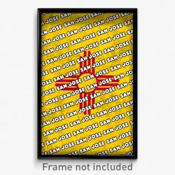 San Jose New Mexico Poster (NM City Souvenir 11x17 Town Print)