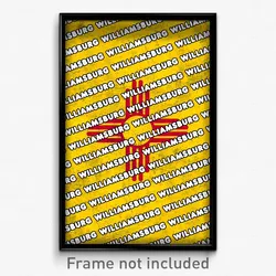 Williamsburg New Mexico Poster (NM City Souvenir 11x17 Town Print)