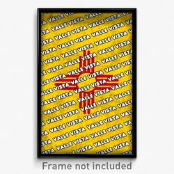 Valle Vista New Mexico Poster (NM City Souvenir 11x17 Town Print)