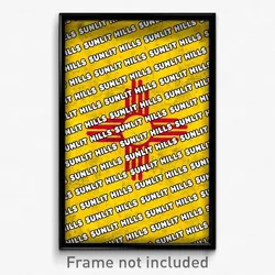 Sunlit Hills New Mexico Poster (NM City Souvenir 11x17 Town Print)
