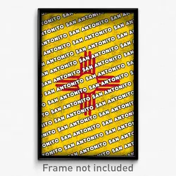San Antonito New Mexico Poster (NM City Souvenir 11x17 Town Print)
