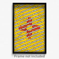 San Ildefonso Pueblo New Mexico Poster (NM City Souvenir 11x17 Town Print)