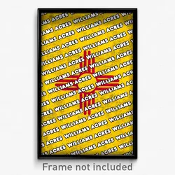 Williams Acres New Mexico Poster (NM City Souvenir 11x17 Town Print)