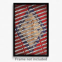 Crawfordsville Arkansas Poster (AR City Souvenir 11x17 Town Print)
