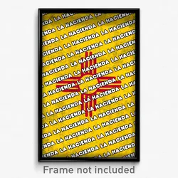 La Hacienda New Mexico Poster (NM City Souvenir 11x17 Town Print)