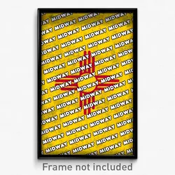 Midway New Mexico Poster (NM City Souvenir 11x17 Town Print)
