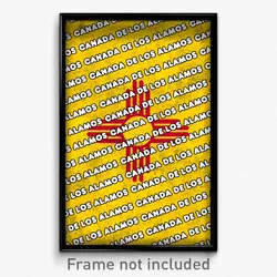 Canada de los Alamos New Mexico Poster (NM City Souvenir 11x17 Town Print)