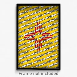 Mesquite New Mexico Poster (NM City Souvenir 11x17 Town Print)