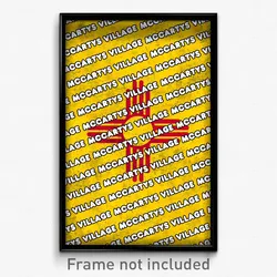 McCartys Village New Mexico Poster (NM City Souvenir 11x17 Town Print)