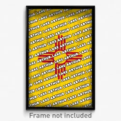 Lake Arthur New Mexico Poster (NM City Souvenir 11x17 Town Print)