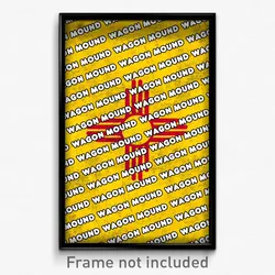 Wagon Mound New Mexico Poster (NM City Souvenir 11x17 Town Print)