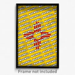 Maxwell New Mexico Poster (NM City Souvenir 11x17 Town Print)