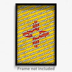 Pecan Park New Mexico Poster (NM City Souvenir 11x17 Town Print)