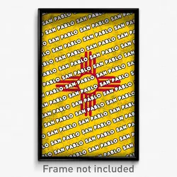 San Pablo New Mexico Poster (NM City Souvenir 11x17 Town Print)