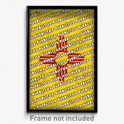 Pueblitos New Mexico Poster (NM City Souvenir 11x17 Town Print)