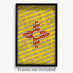 Cotton City New Mexico Poster (NM City Souvenir 11x17 Town Print)