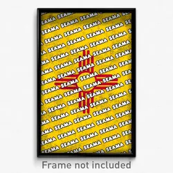 Seama New Mexico Poster (NM City Souvenir 11x17 Town Print)