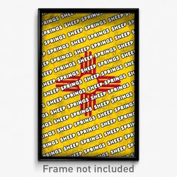 Sheep Springs New Mexico Poster (NM City Souvenir 11x17 Town Print)