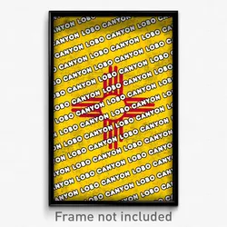 Lobo Canyon New Mexico Poster (NM City Souvenir 11x17 Town Print)