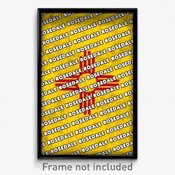 Rosedale New Mexico Poster (NM City Souvenir 11x17 Town Print)
