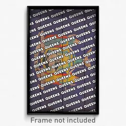Queens New York Poster (NY City Souvenir 11x17 Town Print)