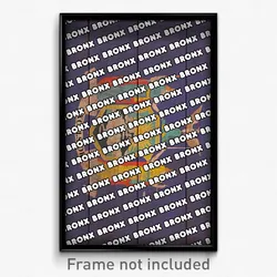 Bronx New York Poster (NY City Souvenir 11x17 Town Print)