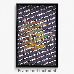 Buffalo New York Poster (NY City Souvenir 11x17 Town Print)