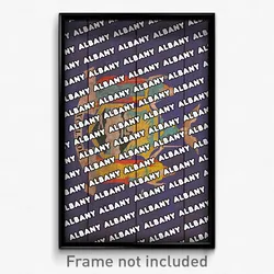 Albany New York Poster (NY City Souvenir 11x17 Town Print)