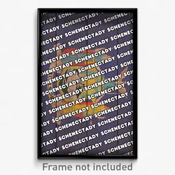 Schenectady New York Poster (NY City Souvenir 11x17 Town Print)
