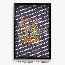 Brentwood New York Poster (NY City Souvenir 11x17 Town Print)