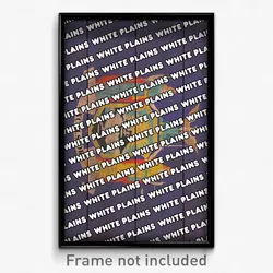 White Plains New York Poster (NY City Souvenir 11x17 Town Print)