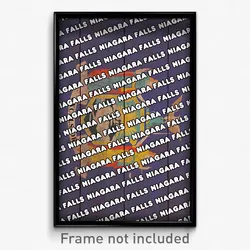 Niagara Falls New York Poster (NY City Souvenir 11x17 Town Print)