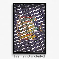 Freeport New York Poster (NY City Souvenir 11x17 Town Print)