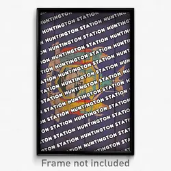 Huntington Station New York Poster (NY City Souvenir 11x17 Town Print)