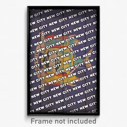 New City New York Poster (NY City Souvenir 11x17 Town Print)